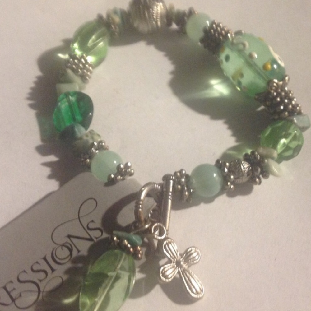 Brand New Bracelet with Charms Cross